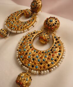 Alternative view of Nauratan Balli With Drop Jhumki