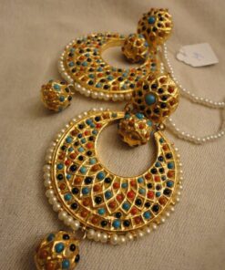 Alternative view of Nauratan Balli With Drop Jhumki