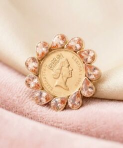 Coin Zircon Ring