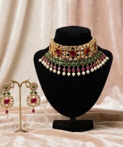 Ruby Bridal Choker Set