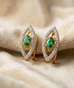 925 Silver Peridot Earrings