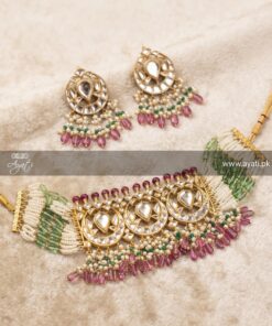 Alternative view of Kundan Choker Set