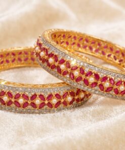 Chetam Zirconia Bangle Pair