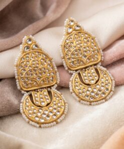 Kundan Pearl Earrings