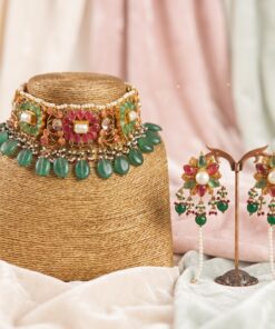 Emerald Bridal Choker Set