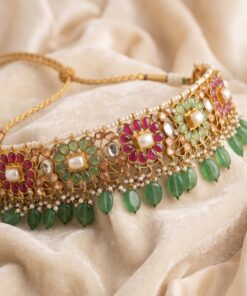 Alternative view of Emerald Bridal Choker Set