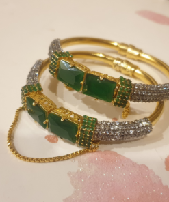 Emerald Zirconia Bangles