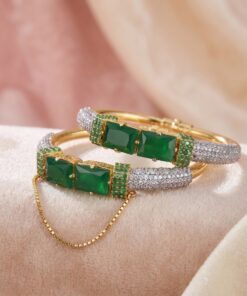 Emerald Zirconia Bangle