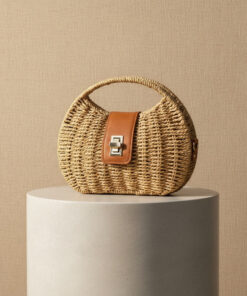 Straw-woven Structured Bag