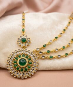 Kundan Half Maang Tikka