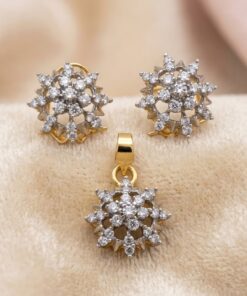 Starburst Zircon Pendent Set